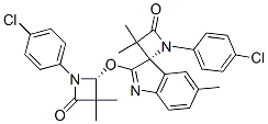 (S)-1-(4-CHLOROPHENYL)-2'-((R)-1-(4-CHLOROPHENYL)-3,3-DIMETHYL-4-OXOAZETIDIN-2-YLOXY)-3,3,5'-TRIMETHYLSPIRO[AZETIDINE-2,3'-INDOL]-4-ONE CAS#: 896746-42-2