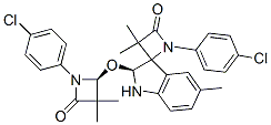 (S)-1-(4-CHLOROPHENYL)-2'-((S)-1-(4-CHLOROPHENYL)-3,3-DIMETHYL-4-OXOAZETIDIN-2-YLOXY)-3,3,5'-TRIMETHYLSPIRO[AZETIDINE-2.3'-INDOLINE]-4-ONE CAS#: 896746-34-2