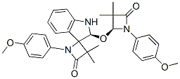 (S)-1-(4-METHOXYPHENYL)-2'-((S)-1-(4-METHOXYPHENYL)-3,3-DIMETHYL-4-OXOAZETIDIN-2-YLOXY)-3,3-DIMETHYLSPIRO[AZETIDINE-2.3'-INDOLINE]-4-ONE CAS#: 896746-31-9