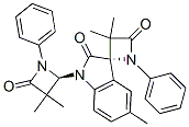 (S)-1'-((S)-3,3-DIMETHYL-4-OXO-1-PHENYLAZETIDIN-2-YL)-3,3,5'-TRIMETHYL-1-PHENYLSPIRO[AZETIDINE-2.3'-INDOLINE]-2',4-DIONE CAS#: 896746-16-0