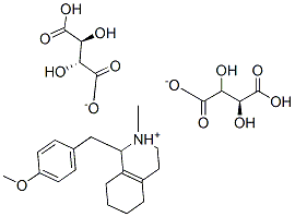 (S)-1,2,3,4,5,6,7,8-octahydro-1-(4-methoxybenzyl)-2-methylisoquinolinium dihydrogen [R-(R*,R*)]-tartrate CAS#: 94006-06-1