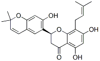 [S,(-)]-2-(2,2-Dimethyl-7-hydroxy-2H-1-benzopyran-6-yl)-5,7-dihydroxy-8-(3-methyl-2-butenyl)-2H-1-benzopyran-4(3H)-one CAS#: 91878-51-2