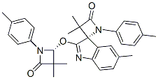 (S)-2'-((R)-3,3-DIMETHYL-4-OXO-1-P-TOLYLAZETIDIN-2-YLOXY)-3,3,5'-TRIMETHYL-1-P-TOLYLSPIRO[AZETIDINE-2,3'-INDOL]-4-ONE CAS#: 896746-38-6