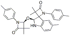 (S)-2'((S)-3,3-DIMETHYL-4-OXO-1-P-TOLYLAZETIDIN-2-YLOXY)-3,3,5'-TRIMETHYL-1-P-TOLYLSPIRO[AZETIDINE-2.3'-INDOLINE]-4-ONE CAS#: 896746-29-5