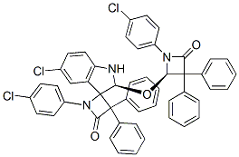 (S)-5'-CHLORO-1-(4-CHLOROPHENYL)-2'-((R)-1-(4-CHLOROPHENYL)-4-OXO-3,3-DIPHENYLAZETIDIN-2-YLOXY)-3,3-DIPHENYLSPIRO[AZETIDINE-2.3'-INDOLINE]-4-ONE CAS#: 896746-44-4