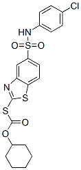 S-[5-[(p-chloroanilino)sulphonyl]benzothiazol-2-yl] O-cyclohexyl thiocarbonate CAS#: 94213-18-0