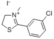 Thiazolium, 4,5-dihydro-2-(3-chlorophenyl)-3-methyl-, iodide CAS#: 96160-04-2