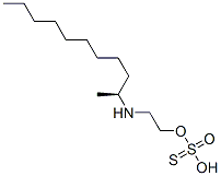 Thiosulfuric acid hydrogen S-[2-[(1-methyldecyl)amino]ethyl] ester CAS#: 928-23-4