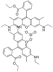 Xanthylium, 9-[2-(ethoxycarbonyl)phenyl]-3,6-bis(ethylamino)-2,7-dimethyl-, silicate CAS#: 97171-86-3