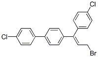 (Z)-4-[3-bromo-1-(4-chlorophenyl)-1-propenyl]-4'-chloro-1,1'-biphenyl CAS#: 94732-94-2