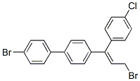 (Z)-4-bromo-4'-[3-bromo-1-(4-chlorophenyl)-1-propenyl]-1,1'-biphenyl CAS#: 94094-71-0