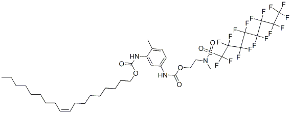 (Z)-octadec-9-enyl [5-[[[2-[[(perfluorooctyl)sulphonyl]methylamino]ethoxy]carbonyl]amino]-o-tolyl]carbamate CAS#: 94313-84-5