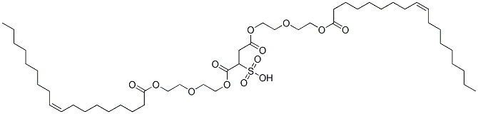 (Z,Z)-1,4-bis[2-[2-[(1-oxooctadec-9-enyl)oxy]ethoxy]ethyl] 2-sulphosuccinate CAS#: 94070-91-4
