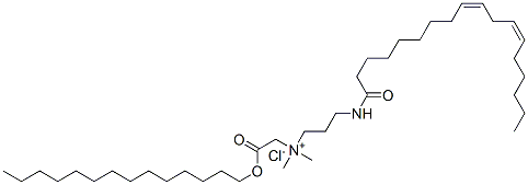 (Z,Z)-(dimethyl)[3-[(1-oxo-9,12-octadecadienyl)amino]propyl][2-oxo-2-(tetradecyloxy)ethyl]ammonium chloride CAS#: 93762-18-6