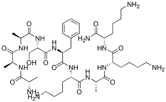 alanyl-alanyl-alanyl-seryl-phenylalanyl-lysyl-alanyl-lysyl-lysinamide CAS#: 95416-28-7