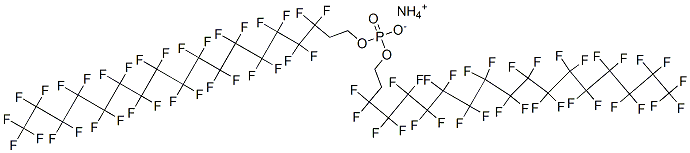 ammonium bis[3,3,4,4,5,5,6,6,7,7,8,8,9,9,10,10,11,11,12,12,13,13,14,14,15,15,16,16,17,17,18,18,18-tritriacontafluorooctadecyl] phosphate CAS#: 93776-23-9