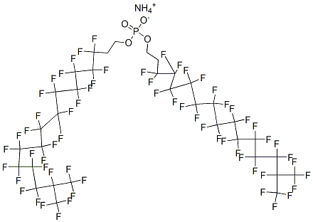 ammonium bis[3,3,4,4,5,5,6,6,7,7,8,8,9,9,10,10,11,11,12,12,13,13,14,14,15,16,16,16-octacosafluoro-15-(trifluoromethyl)hexadecyl] phosphate CAS#: 93776-27-3