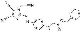 benzyl N-[4-[[4,5-dicyano-1-(cyanomethyl)-1H-imidazol-2-yl]azo]phenyl]-N-methylglycinate CAS#: 94199-50-5