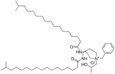 benzyl(2-hydroxypropyl)[2-[(1-oxoisooctadecyl)amino]ethyl][3-[(1-oxoisooctadecyl)amino]propyl]ammonium chloride CAS#: 93820-47-4