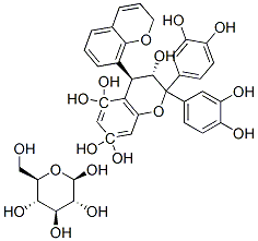 .beta.-D-Glucopyranoside, 2,2-bis(3,4-dihydroxyphenyl)-3,3,4,4-tetrahydro-3,5,5,7,7-pentahydroxy4,8-bi-2H-1-benzopyran-3-yl, 2R-2.alpha.,3.alpha.,4.beta.(2R*,3R*)- CAS#: 96820-32-5