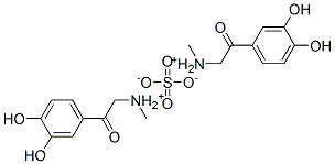 bis[[2-(3,4-dihydroxyphenyl)-2-oxoethyl]methylammonium] sulphate CAS#: 93778-16-6