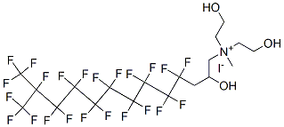 [bis(2-hydroxyethyl)][2-hydroxy-4,4,5,5,6,6,7,7,8,8,9,9,10,10,11,11,12,13,13,13-icosafluoro-12-(trifluoromethyl)tridecan-1-yl]methylammonium iodide CAS#: 94159-77-0