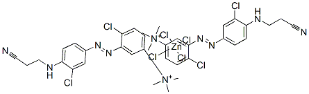 bis[4-chloro-3-[[3-chloro-4-[(2-cyanoethyl)amino]phenyl]azo]-N,N,N-trimethylanilinium] tetrachlorozincate CAS#: 93776-72-8