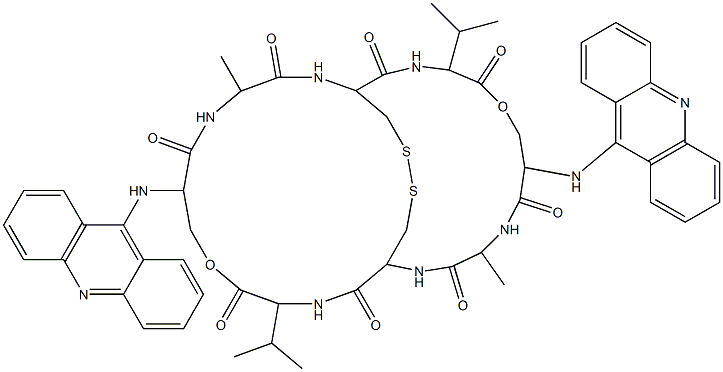 bis((9-acridinyl)seryl-alanyl-cysteinyl-valine)dilactone disulfide CAS#: 95676-71-4