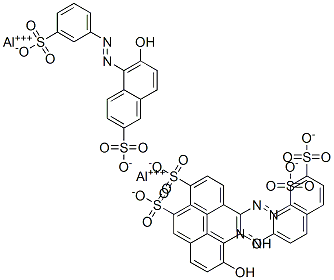 dialuminium tris[6-hydroxy-5-[(3-sulphonatophenyl)azo]naphthalene-2-sulphonate] CAS#: 94021-05-3
