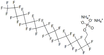 diammonium 3,3,4,4,5,5,6,6,7,7,8,8,9,9,10,10,11,11,12,12,13,13,14,14,15,15,16,16,17,17,18,18,18-tritriacontafluorooctadecyl phosphate CAS#: 93857-48-8