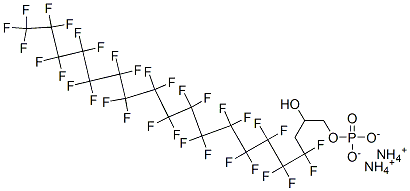 diammonium 4,4,5,5,6,6,7,7,8,8,9,9,10,10,11,11,12,12,13,13,14,14,15,15,16,16,17,17,18,18,19,19,19-tritriacontafluoro-2-hydroxynonadecyl phosphate CAS#: 94200-49-4