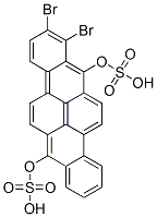 dibromodibenzo[b,def]chrysene-7,14-diyl bis(hydrogen sulphate) CAS#: 93941-72-1