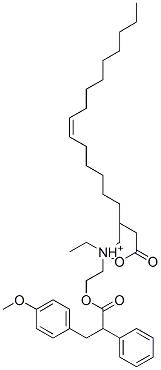 diethyl[2-[3-(p-methoxyphenyl)-2-phenylpropionyloxy]ethyl]ammonium oleate CAS#: 93856-89-4