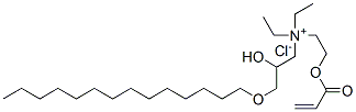 diethyl(2-hydroxy-3-tetradecyloxypropyl)[2-[(1-oxoallyl)oxy]ethyl]ammonium chloride CAS#: 93804-69-4