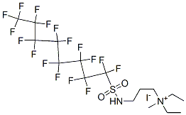 diethyl[3-[[(heptadecafluorooctyl)sulphonyl]amino]propyl]methylammonium iodide CAS#: 93803-06-6