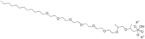 dipotassium 2,5-dimethyl-3,6,9,12,15,18,21,24-octaoxahexatriacontan-1-yl dihydrogen phosphate CAS#: 97404-09-6