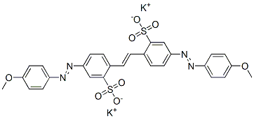dipotassium 4,4'-bis[(4-methoxyphenyl)azo]stilbene-2,2'-disulphonate CAS#: 96846-71-8