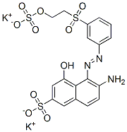 dipotassium 6-amino-4-hydroxy-5-[[3-[[2-(sulphonatooxy)ethyl]sulphonyl]phenyl]azo]naphthalene-2-sulphonate CAS#: 97925-90-1