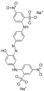 disodium 2-[[4-[[2-hydroxy-5-[(4-nitro-2-sulphonatophenyl)amino]phenyl]azo]phenyl]amino]-5-nitrobenzenesulphonate CAS#: 93803-40-8