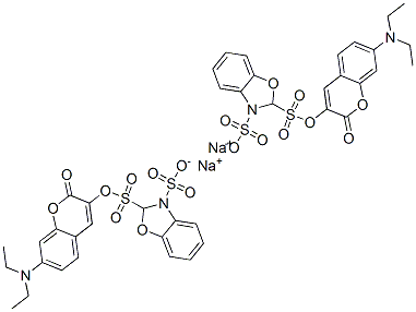 disodium 2-[7-(diethylamino)-2-oxo-2H-1-benzopyran-3-yl]benzoxazoledisulphonate CAS#: 93859-31-5