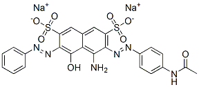 disodium 3-[[4-(acetylamino)phenyl]azo]-4-amino-5-hydroxy-6-(phenylazo)naphthalene-2,7-disulphonate CAS#: 94386-47-7