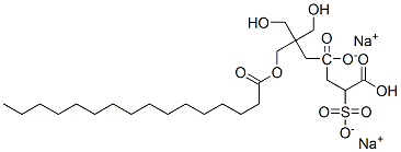 disodium 4-[2,2-bis(hydroxymethyl)-3-[(1-oxohexadecyl)oxy]propyl] 2-sulphonatosuccinate CAS#: 94113-60-7