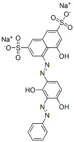 disodium 4-[[2,4-dihydroxy-3-(phenylazo)phenyl]azo]-5-hydroxynaphthalene-2,7-disulphonate CAS#: 93940-02-4