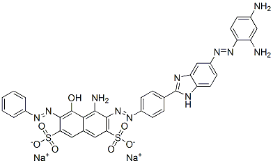 disodium 4-amino-3-[[4-[5-[(2,4-diaminophenyl)azo]-1H-benzimidazol-2-yl]phenyl]azo]-5-hydroxy-6-(phenylazo)naphthalene-2,7-disulphonate CAS#: 93803-35-1