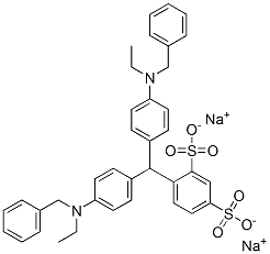 disodium 4-[bis[4-[ethyl(phenylmethyl)amino]phenyl]methyl]benzene-1,3-disulphonate CAS#: 93805-03-9
