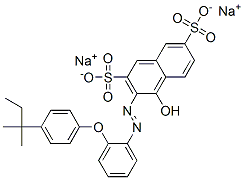 disodium 4-hydroxy-3-[[2-[4-(tert-pentyl)phenoxy]phenyl]azo]naphthalene-2,7-disulphonate CAS#: 94158-04-0