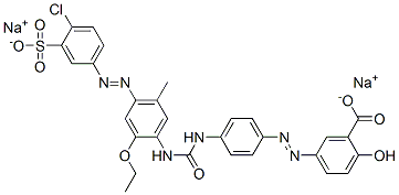 disodium 5-[[4-[[[[4-[(4-chloro-3-sulphonatophenyl)azo]-2-ethoxy-5-tolyl]amino]carbonyl]amino]phenyl]azo]salicylate CAS#: 94088-51-4