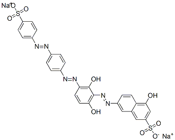 disodium 7-[[2,6-dihydroxy-3-[[4-[(4-sulphonatophenyl)azo]phenyl]azo]phenyl]azo]-4-hydroxynaphthalene-2-sulphonate CAS#: 93940-01-3