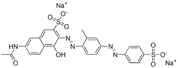 disodium 7-(acetylamino)-4-hydroxy-3-[[2-methyl-4-[(4-sulphonatophenyl)azo]phenyl]azo]naphthalene-2-sulphonate CAS#: 94023-14-0