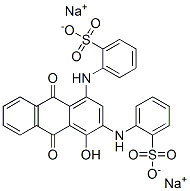 disodium [9,10-dihydro-4-hydroxy-9,10-dioxo-1,3-anthrylenebis(imino)]bis(benzenesulphonate) CAS#: 93941-71-0